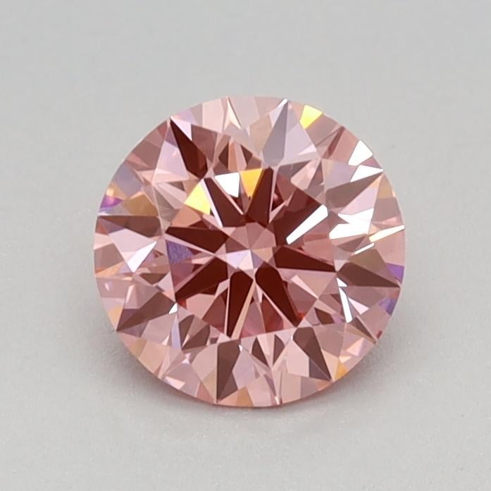 0.56 Ct. Fancy Vivid Pink Round Lab Grown Diamond
