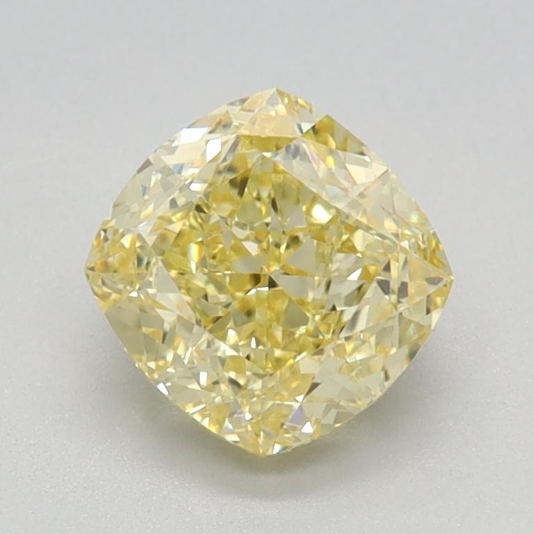 1.24 Ct. Fancy Intense Yellow Cushion Lab Grown Diamond