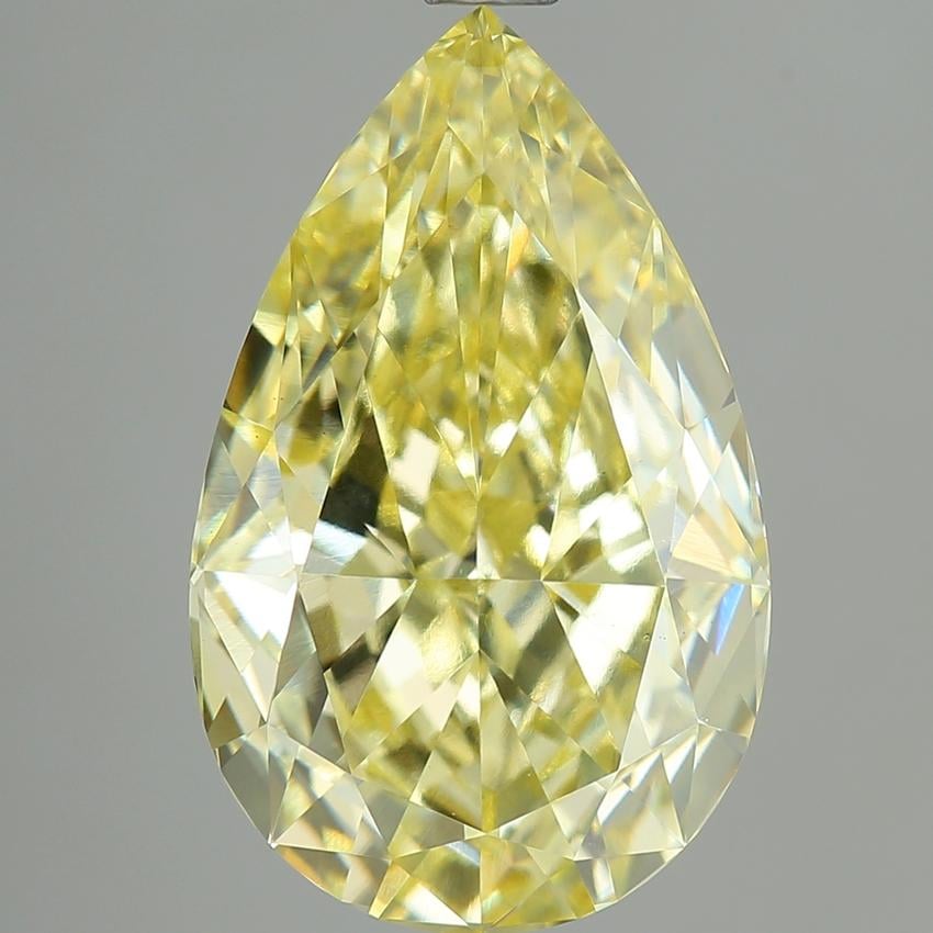 5.03 Ct. Fancy Intense Yellow Pear Lab Grown Diamond