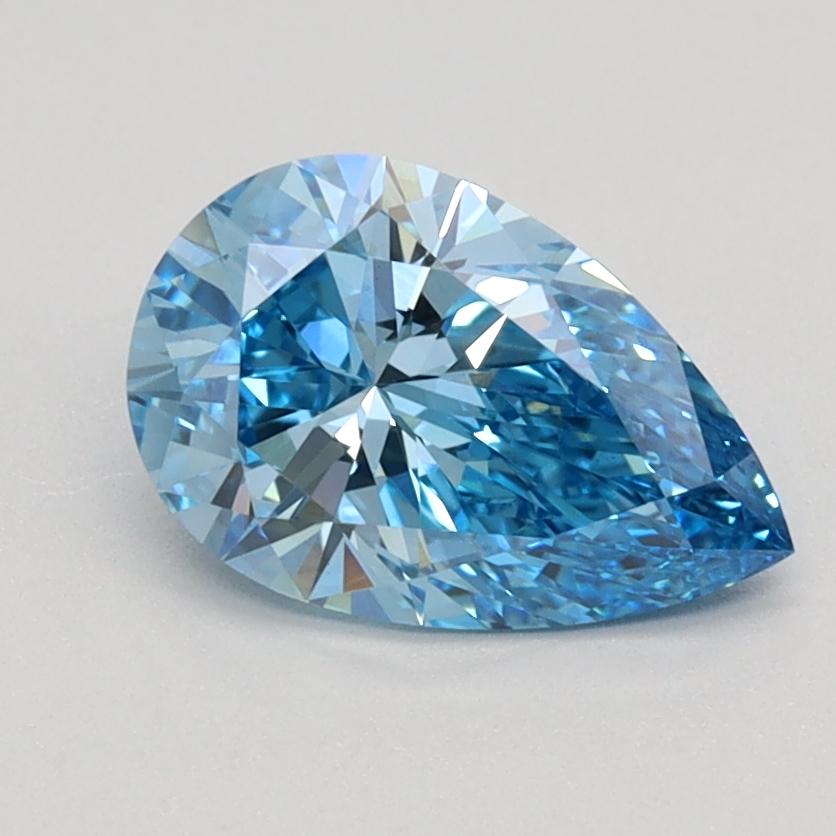 1.02 Ct. Fancy Vivid Blue Pear Lab Grown Diamond