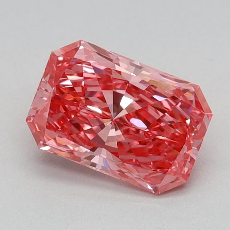 0.78 Ct. Fancy Vivid Pink Radiant Lab Grown Diamond