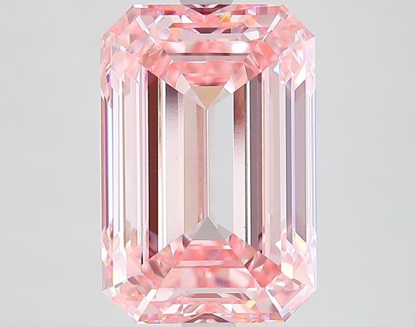 7.04 Ct. Fancy Intense Pink Emerald Lab Grown Diamond