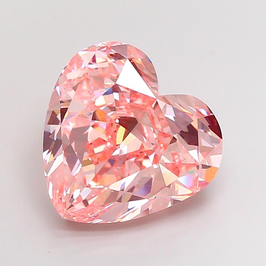 20.18 Ct. Fancy Vivid Pink Heart Lab Grown Diamond