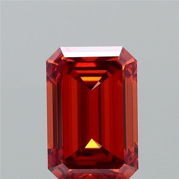 1.01 Ct. Fancy Vivid Orange Emerald Lab Grown Diamond