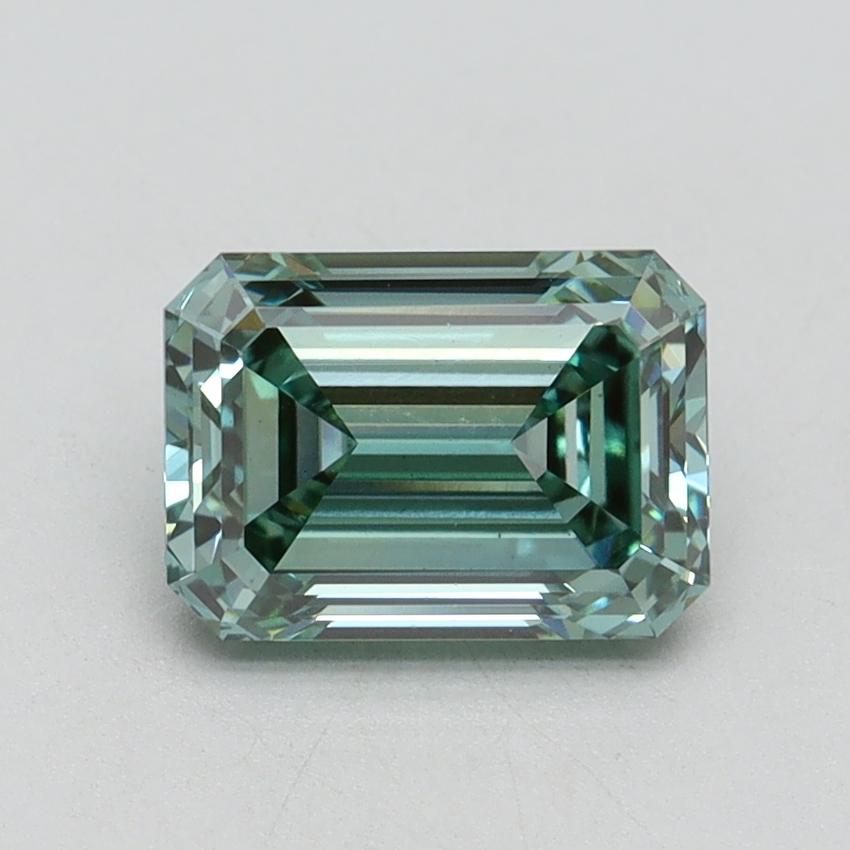 1.62 Ct. Fancy Vivid Green Emerald Lab Grown Diamond