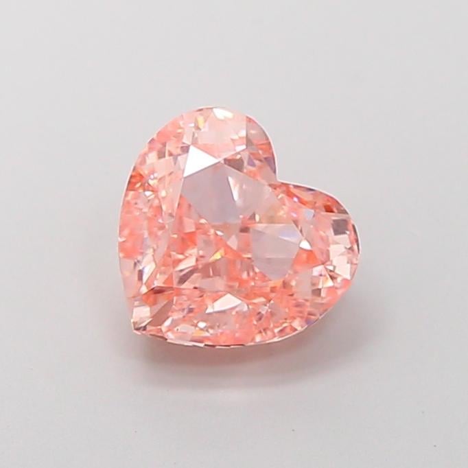 2.18 Ct. Fancy Intense  Pink Heart Lab Grown Diamond