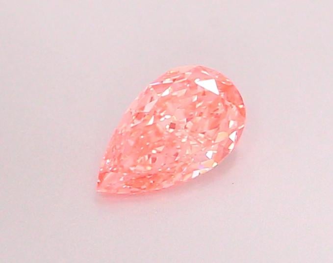 0.38 Ct. Fancy Vivid Pink Pear Lab Grown Diamond