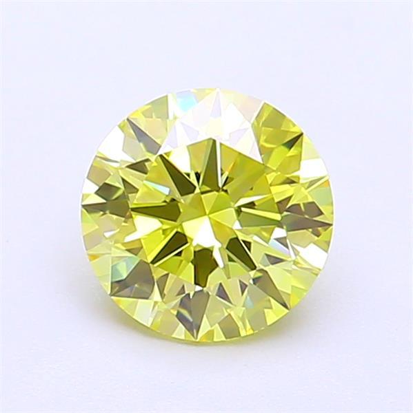 1.04 Ct. Fancy Intense  Yellow Round Lab Grown Diamond