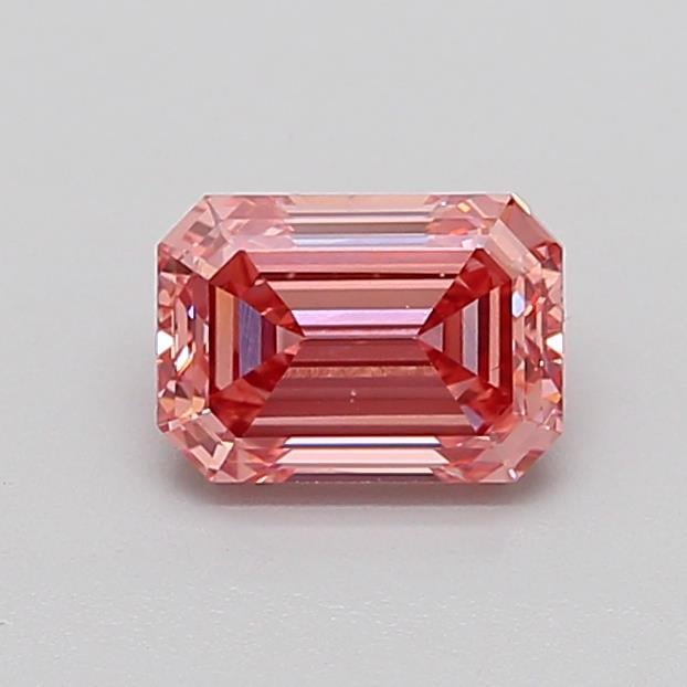 1.10 Ct. Fancy Vivid Brownish Pink Emerald Lab Grown Diamond