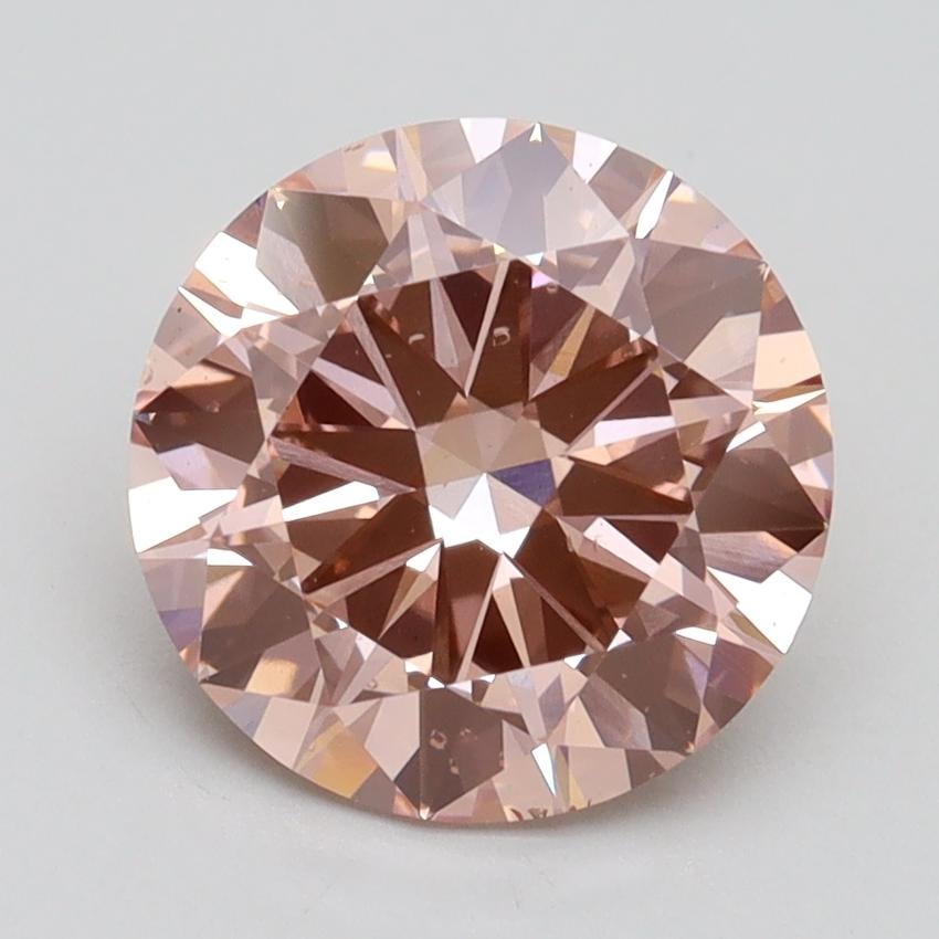 2.48 Ct. Fancy Intense Pink Round Lab Grown Diamond
