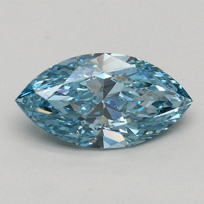 1.16 Ct. Fancy Vivid Blue Marquise Lab Grown Diamond
