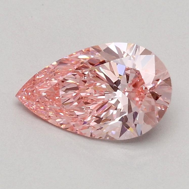 0.62 Ct. Fancy Intense Pink Pear Lab Grown Diamond