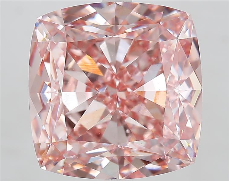 11.03 Ct. Fancy Intense Pink Cushion Lab Grown Diamond