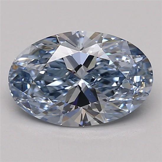 1.10 Ct. Fancy Intense Blue Oval Lab Grown Diamond