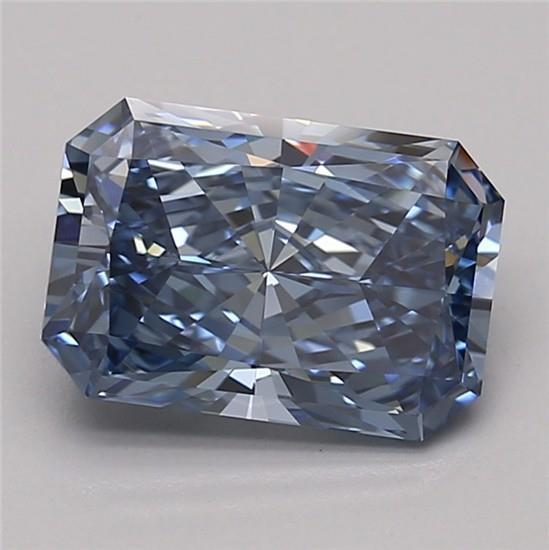 2.17 Ct. Fancy Vivid Blue Radiant Lab Grown Diamond