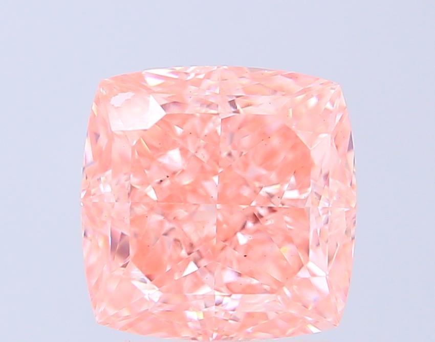 3.06 Ct. Fancy Pink Cushion Lab Grown Diamond