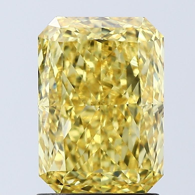 2.06 Ct. Fancy Vivid Yellow Radiant Lab Grown Diamond