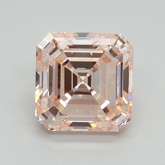 0.98 Ct. Fancy Intense Pink Asscher Lab Grown Diamond