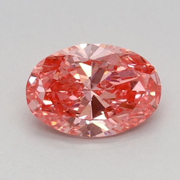 0.55 Ct. Fancy Vivid Pink Oval Lab Grown Diamond