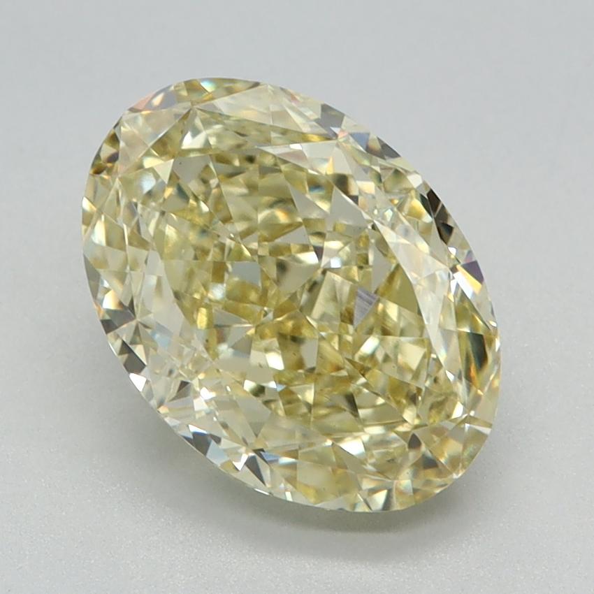2.15 Ct. Fancy Intense Yellow Oval Lab Grown Diamond