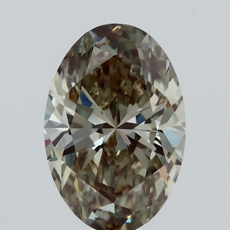 1.52 Ct. Fancy Green Oval Lab Grown Diamond
