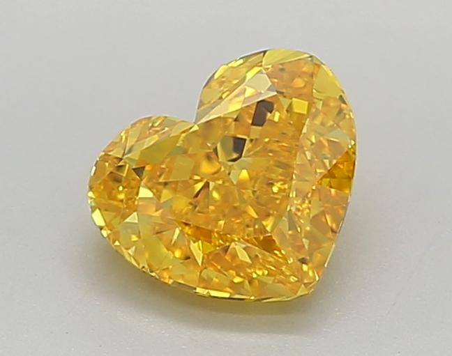 1.52 Ct. Fancy Vivid Yellow Heart Lab Grown Diamond
