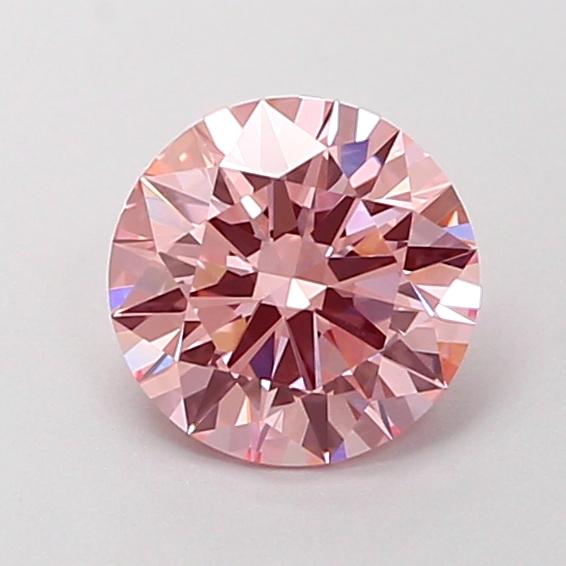 1.14 Ct. Fancy Vivid Pink Round Lab Grown Diamond