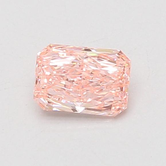 0.55 Ct. Fancy Vivid Pink Radiant Lab Grown Diamond