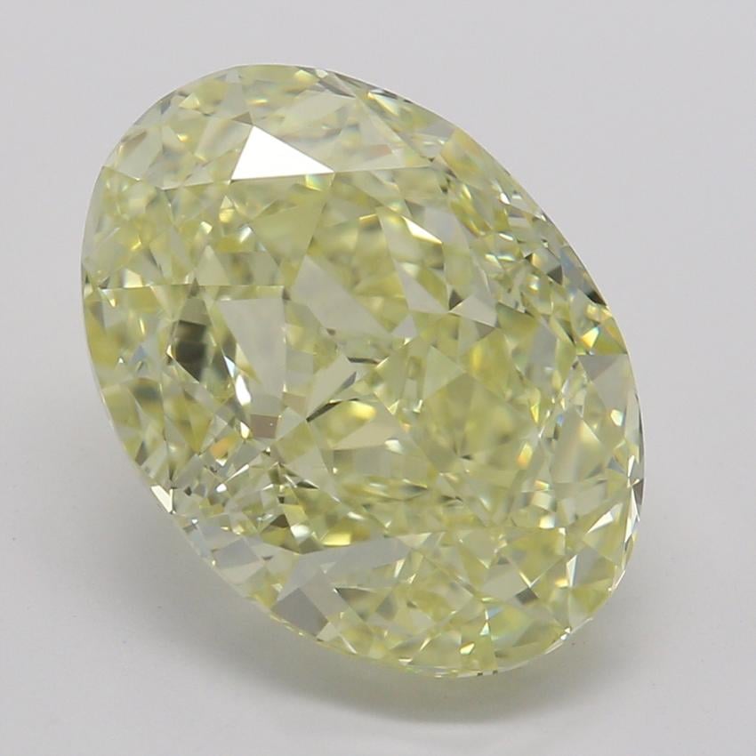 3.02 Ct. Fancy Light Yellow Oval Diamond