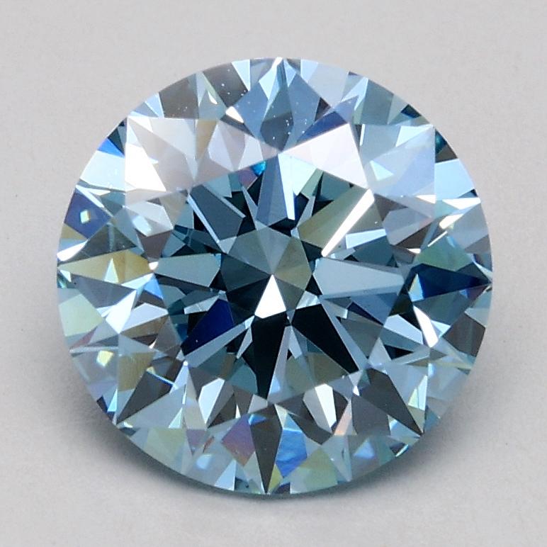 1.57 Ct. Fancy Blue Round Lab Grown Diamond