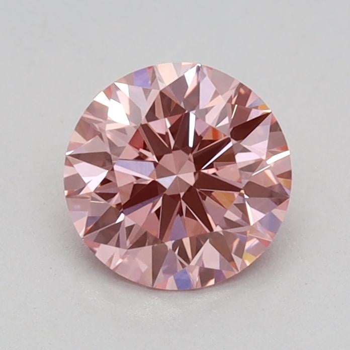 0.57 Ct. Fancy Vivid Pink Round Lab Grown Diamond