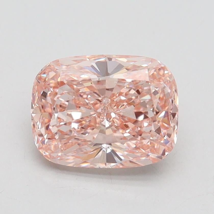 1.56 Ct. Fancy Intense Brown Pink Cushion Lab Grown Diamond