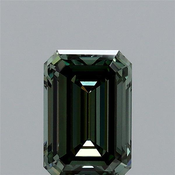 1.01 Ct. Fancy Vivid  Green Emerald Lab Grown Diamond