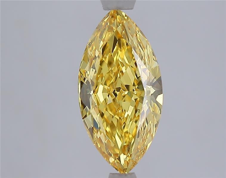 2.07 Ct. Fancy Vivid Yellow Yellow Marquise Lab Grown Diamond