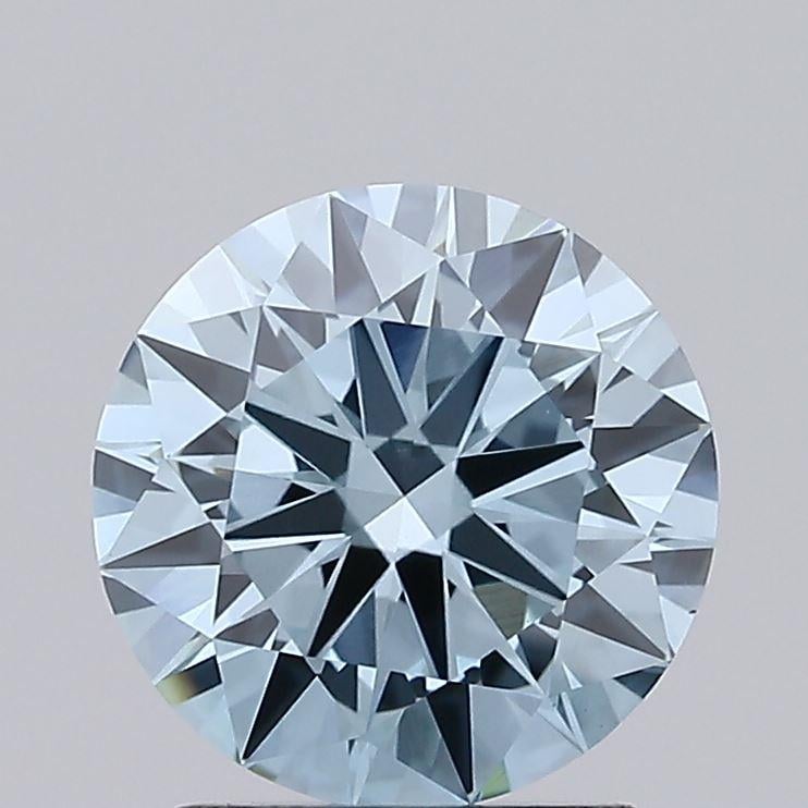 1.74 Ct. Fancy Intense Blue Round Lab Grown Diamond