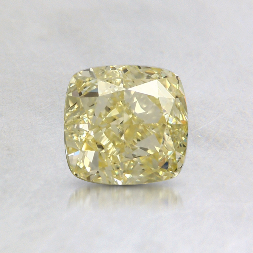 0.90 Ct. Fancy Yellow Cushion Diamond