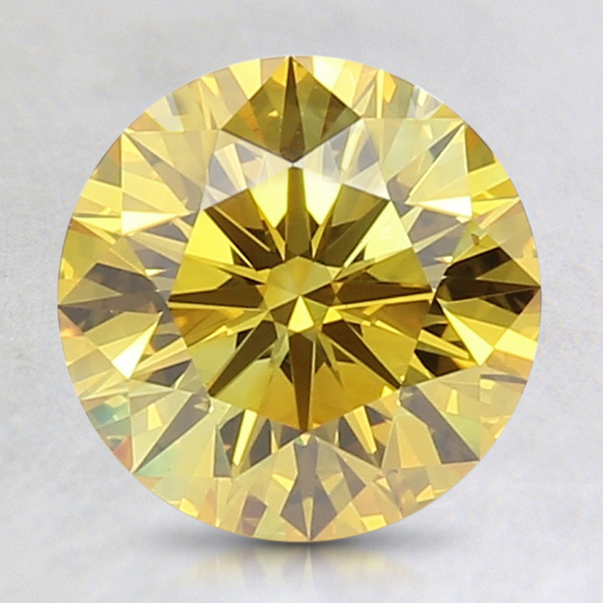 2.04 Ct. Fancy Vivid Orange-Yellow Round Lab Grown Diamond