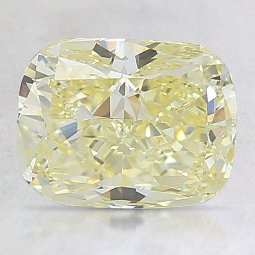 2.50 Ct. Fancy Yellow Cushion Lab Grown Diamond