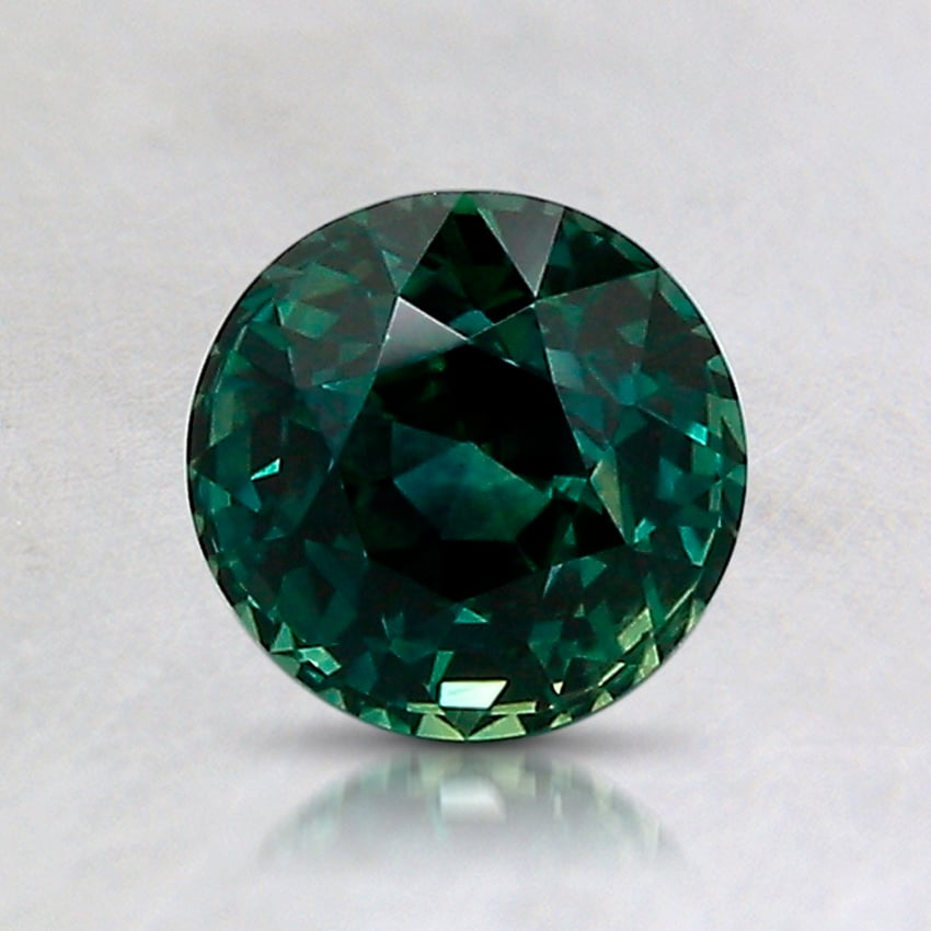 6.2x6.1mm Teal Round Montana Sapphire