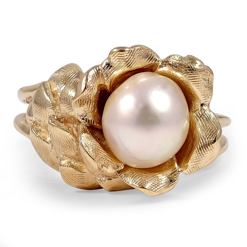 Art Nouveau Pearl Vintage Ring