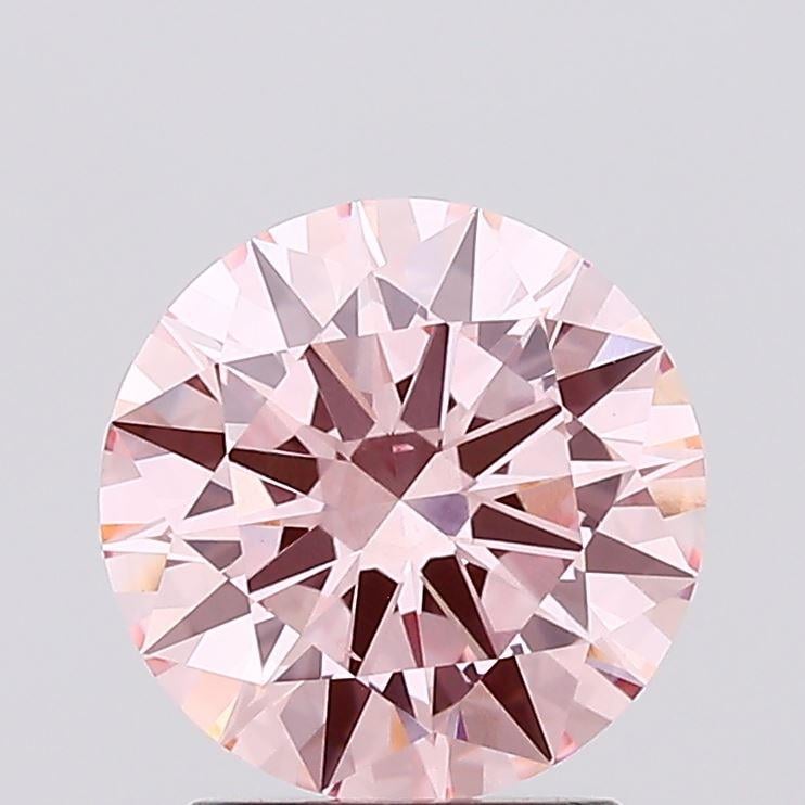 1.77 Ct. Fancy Vivid Pink Round Lab Grown Diamond