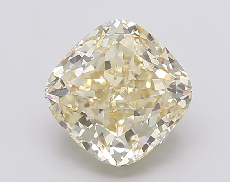 2.52 Ct. Fancy Intense Yellow Cushion Lab Grown Diamond