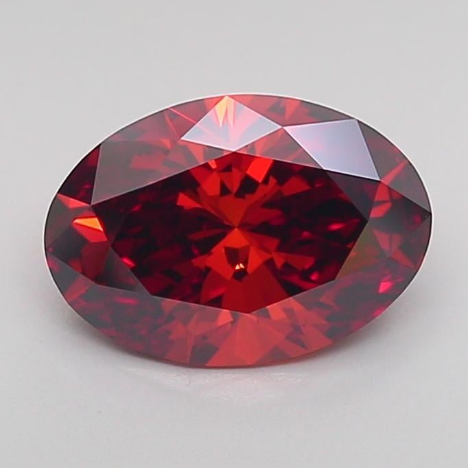 1.56 Ct. Fancy Deep Orange Oval Lab Grown Diamond