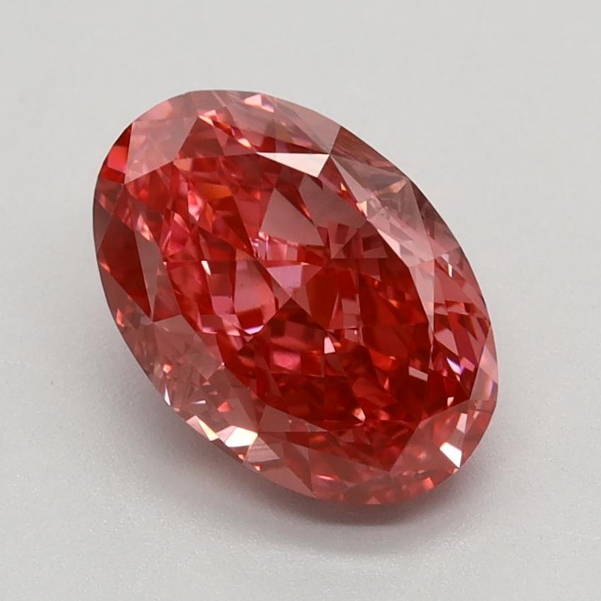 1.92 Ct. Fancy Vivid Pink Oval Lab Grown Diamond