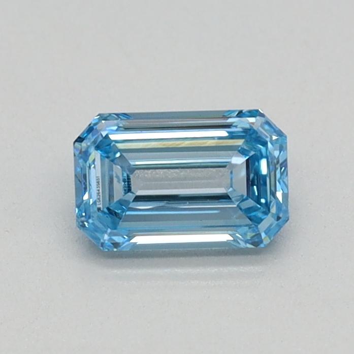 0.32 Ct. Fancy Intense Blue Emerald Lab Grown Diamond
