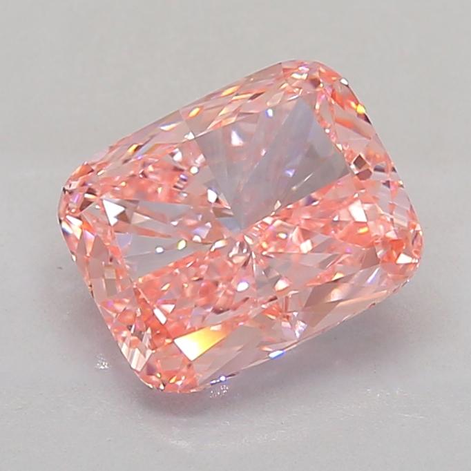 4.04 Ct. Fancy Intense Pink Cushion Lab Grown Diamond