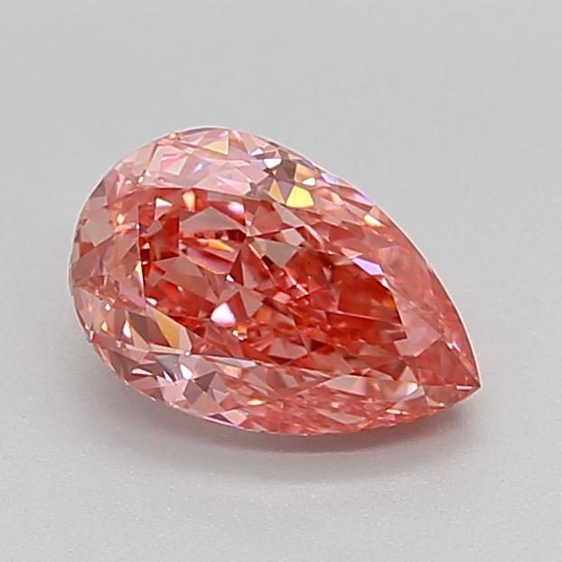 1.56 Ct. Fancy Vivid  Pink Pear Lab Grown Diamond