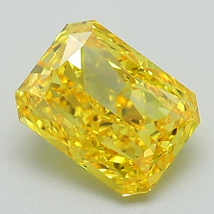 1.51 Ct. Fancy Vivid Yellow Radiant Lab Grown Diamond