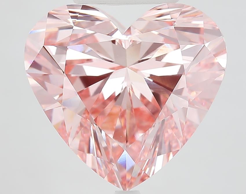 11.05 Ct. Fancy Vivid Pink Heart Lab Grown Diamond