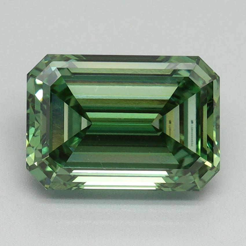 3.07 Ct. Fancy Vivid Green Emerald Lab Grown Diamond